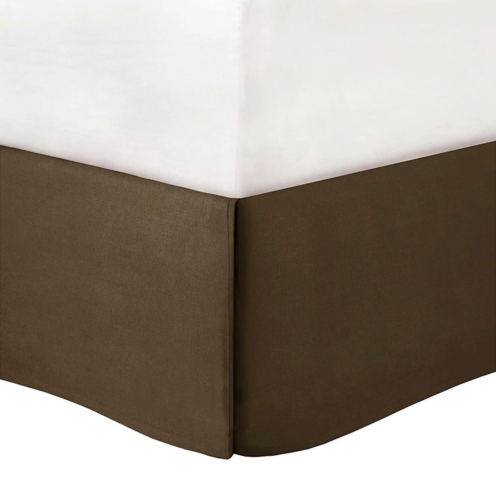 Luxe Suede with Striped Accent Bed in a Bag - 7 Pcs. with Matching Shams, Bed Skirt